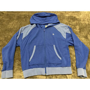 Element Mens Hoodie Medium Blue Full Zip Jacket Skate Teen Boy Punk